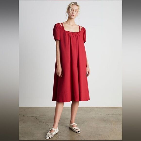 Who What Wear Dresses & Skirts - Who What Wear Set | NWTs Kat Scoop-Neck Dress Detached Ruched Bralette Sz XL